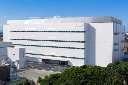 ローム・アポロ筑後工場の再生可能エネルギー100%で稼働するSiCパワーデバイス生産新棟