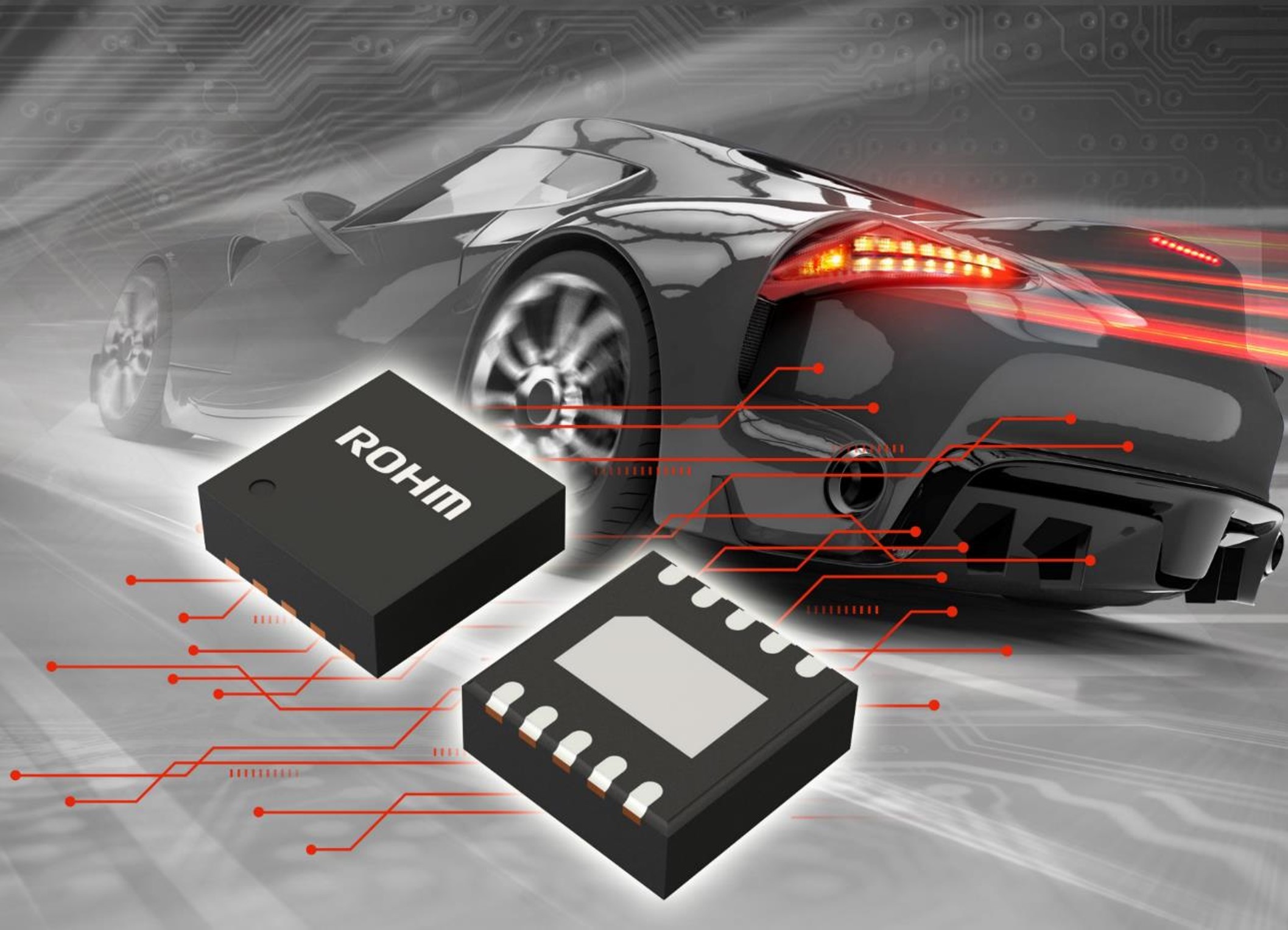 Rohm推出業界首創led驅動器 136nuf M 僅需一顆晶片即可確保電壓降低時的安全照明 羅姆半導體集團 Rohm Semiconductor